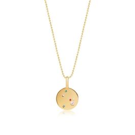 Sif Jakobs Valiano Pendant - Gold with Multicolour Zirconia