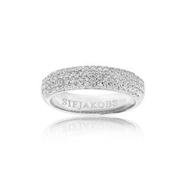 Sif Jakobs Melazzo Ring - Silver with White Zirconia