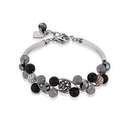 Coeur De Lion Agate and Onyx Multicolour Nature Bracelet