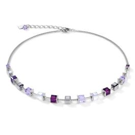 Coeur De Lion GeoCUBE Necklace - Crystal Amethyst