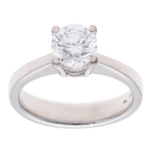 14ct White Gold 1.18ct Brilliant Cut Solitaire Ring
