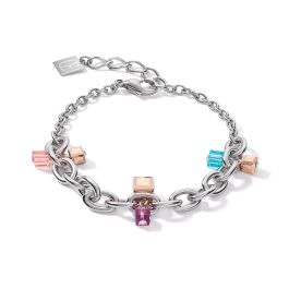 Coeur De Lion Chunky Chain Bracelet - Multicolour Art Nouveau