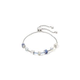 Coeur De Lion GeoCUBE Precious Slider Bracelet - Silver Blue