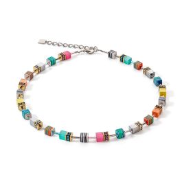 Coeur De Lion GeoCUBE Candy Necklace - Multicolour Spring