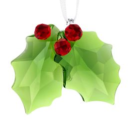 Swarovski Crystal Holly Ornament