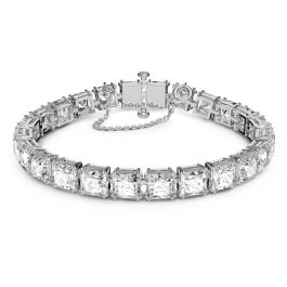 Swarovski Millenia Square Bracelet - White with Rhodium Plating