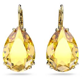 Swarovski Millenia Pear Earrings - Yellow with Gold Tone Plating