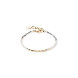 Coeur De Lion Brilliant Square Bracelet - Gold Crystal