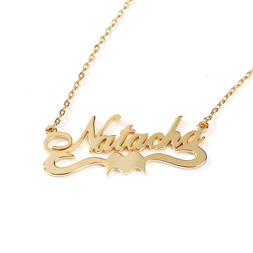 Jeulia "For Love" Personalized Sterling Silver Name Necklace