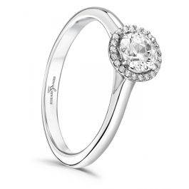 Brown & Newirth 'Luna' Diamond Halo Engagement Ring