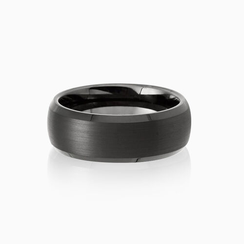 "Endless Story" 8mm Satin Finish Tungsten Carbide Men's Wedding Ring