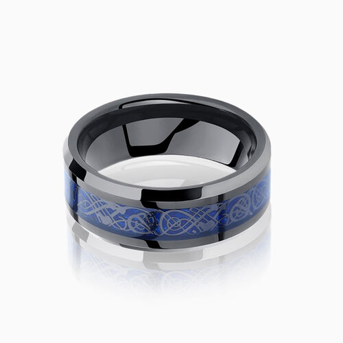"Aetherion" 8mm Tungsten Carbide Men's Wedding Ring