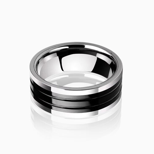 "Eternal Horizon" 8mm Tungsten Carbide Men's Wedding Ring