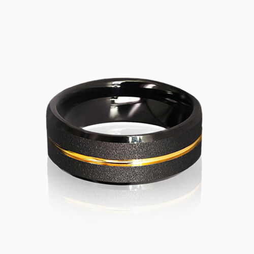 "Decades Deep" 8mm Tungsten Carbide Men's Wedding Ring