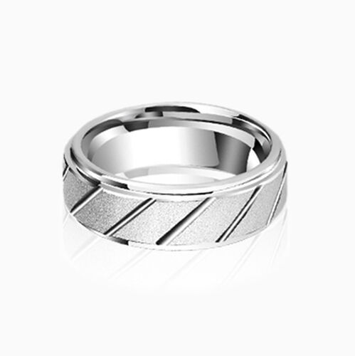 "Endless Moment" 7mm Tungsten Carbide Men's Wedding Ring