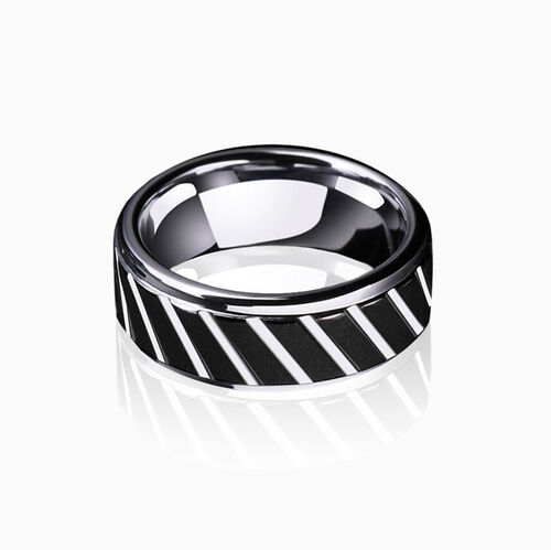 "You & the Years" 8mm Tungsten Carbide Men's Wedding Ring