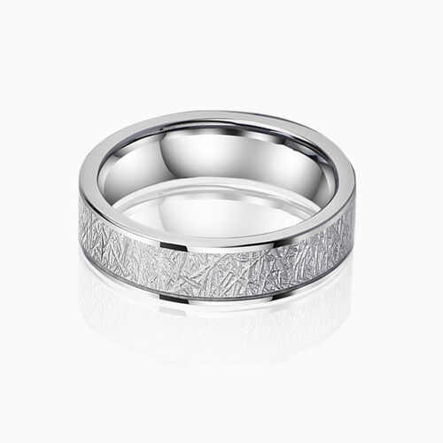"Frost & Forever" 6mm Tungsten Carbide Men's Wedding Ring