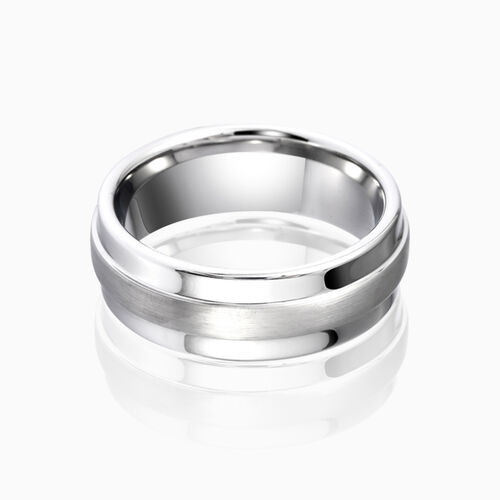 "Valiant Vow" 8mm Tungsten Carbide Men's Wedding Ring
