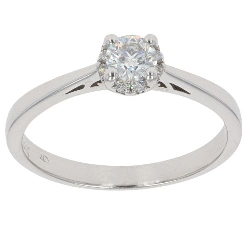 14ct White Gold 0.40ct Brilliant Cut Diamond Solitaire Ring