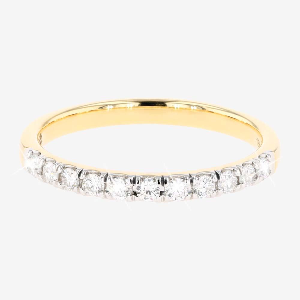 18ct Gold Diamond Eternity Band Ring .25ct