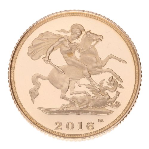 2016 Elizabeth II Half Sovereign Coin