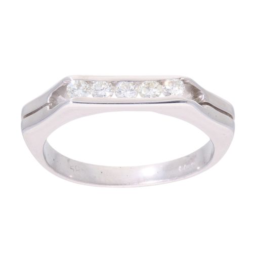 14ct White Gold 0.20ct Fancy Diamond Ring