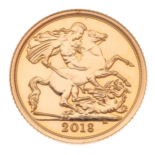 2018 Elizabeth II Half Sovereign Coin