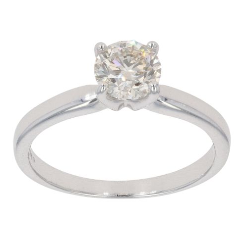 14ct White Gold 0.80ct Brilliant Cut Diamond Solitaire Ring