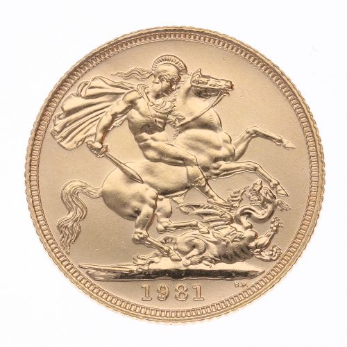 1981 Elizabeth Full Sovereign Coin