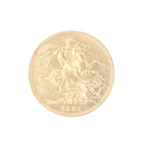 1885 Victoria Full Sovereign Coin