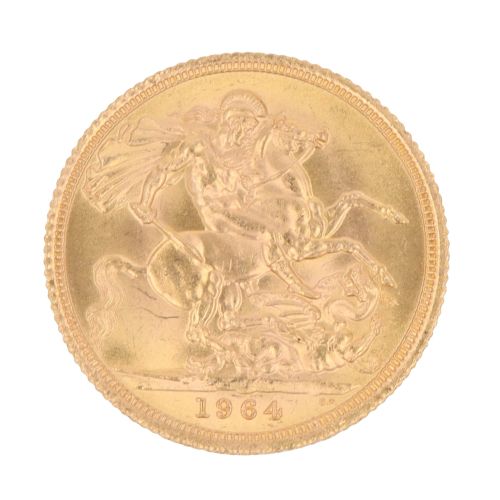 1964 Elizabeth II Full Sovereign Coin