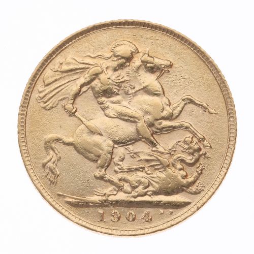 1904 Edward Full Sovereign Coin