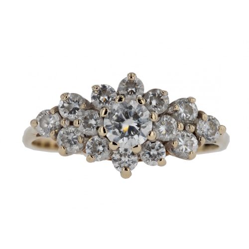 9ct Yellow Gold Cubic Zirconia Ring