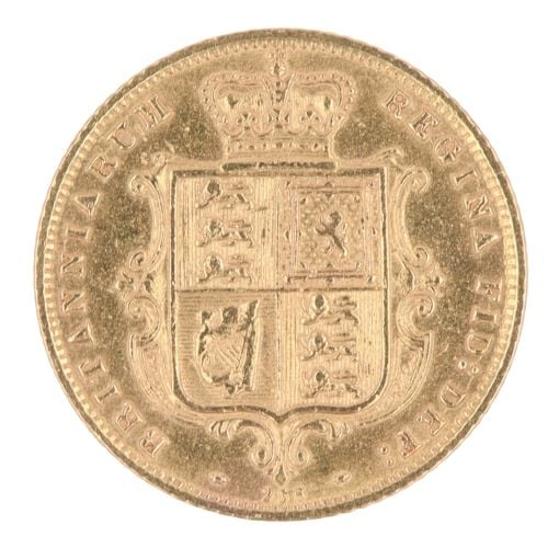 1873 Victoria Half Sovereign Coin