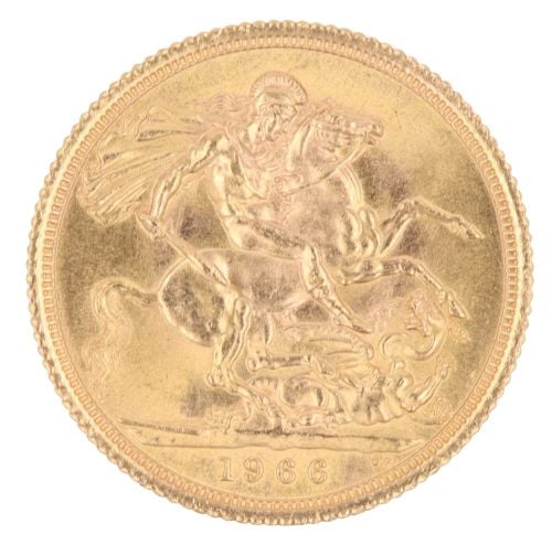 1966 Elizabeth II Full Sovereign Coin