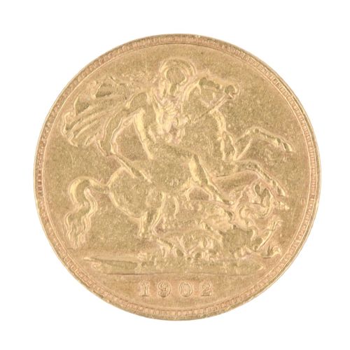 1902 Edward VII Half Sovereign Coin