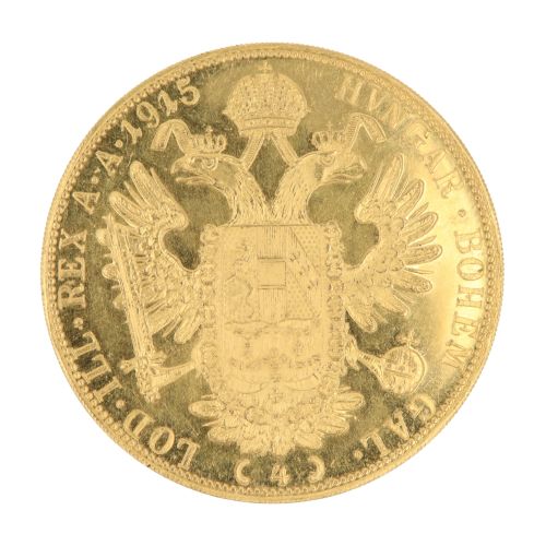 1915 Austrian 4 Ducat Coin