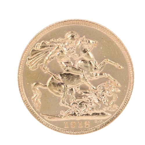 1912 George Full Sovereign Coin
