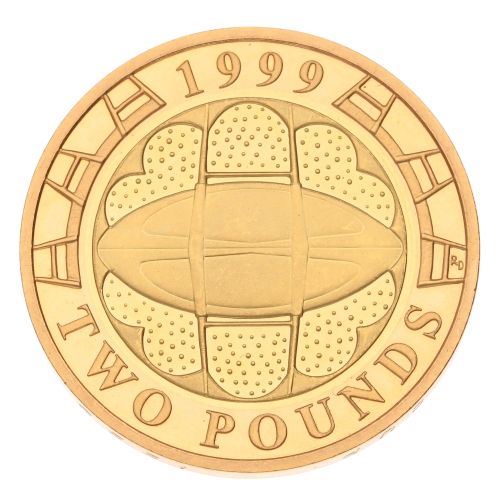 1999 Elizabeth II Rugby World Cup 2 Pound Coin