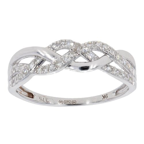 9ct White Gold 0.27ct Diamond Fancy Ring by Anya Belle