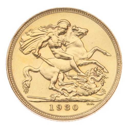 1930 George V Full Sovereign Coin