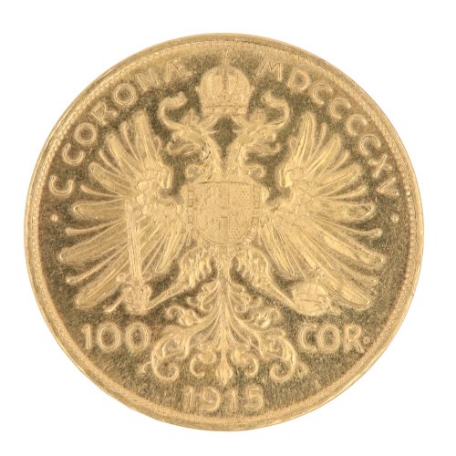 1915 Austrian 100 Coronas Coin