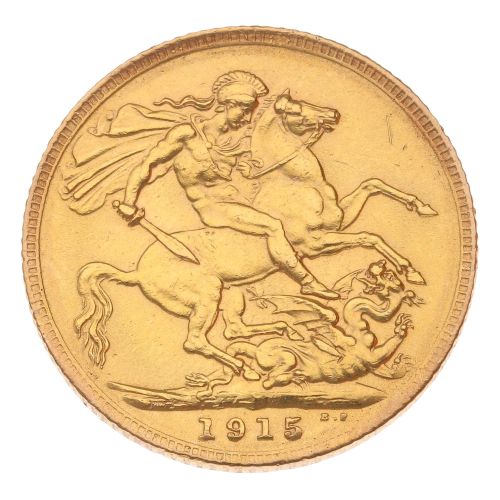 1915 George V Full Sovereign Coin