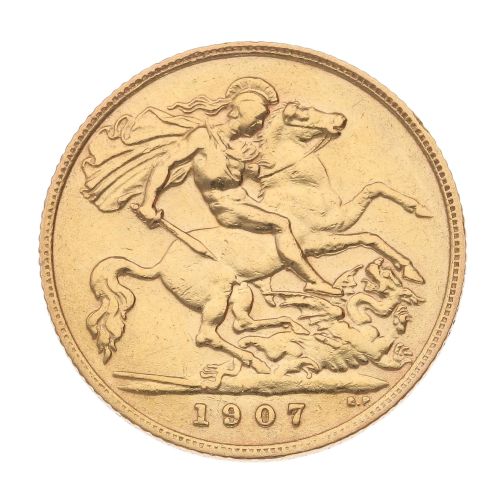 1907 Edward VII Half Sovereign Coin