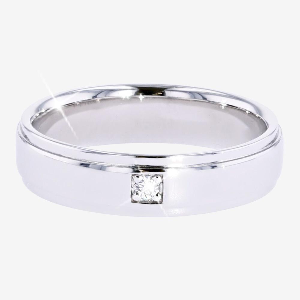 Silver Real Diamond Lab-Grown Ladies Band