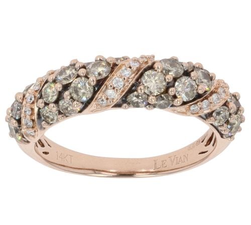 14ct Rose Gold 1.00ct Diamond Le Vian Fancy Ring