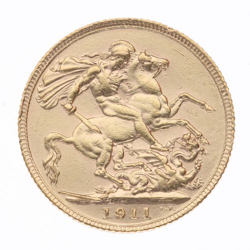 1911 George V Full Sovereign Coin