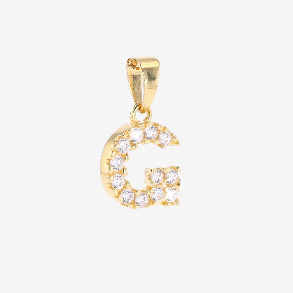 18ct Gold Vermeil On Silver 'G' Initial Pendant