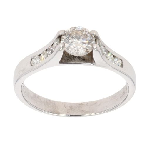 14ct White Gold 0.70ct Diamond Solitaire Ring