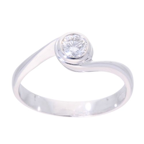 14ct White Gold 0.30ct Diamond Solitaire Ring